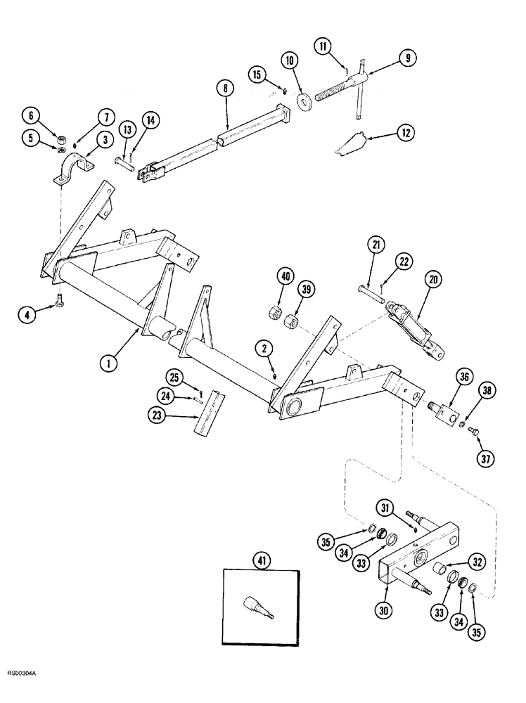 Схема запчастей Case IH 5700 - (9-036) - MAIN FRAME AND DEPTH CONTROL, LEVEL LIFT MODELS, VERTICAL FOLD AND DOUBLE FOLD (18) - MISCELLANEOUS