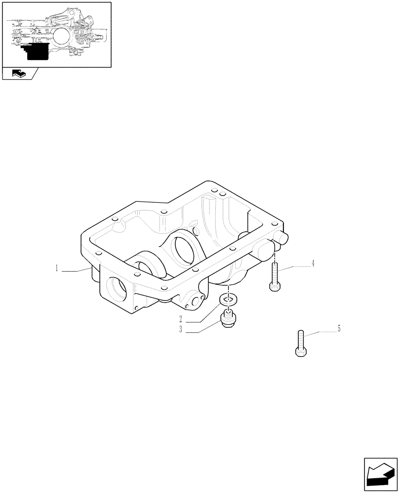 Схема запчастей Case IH FARMALL 65C - (1.33.0) - IDLER CASE & COVERS - 4WD (04) - FRONT AXLE & STEERING