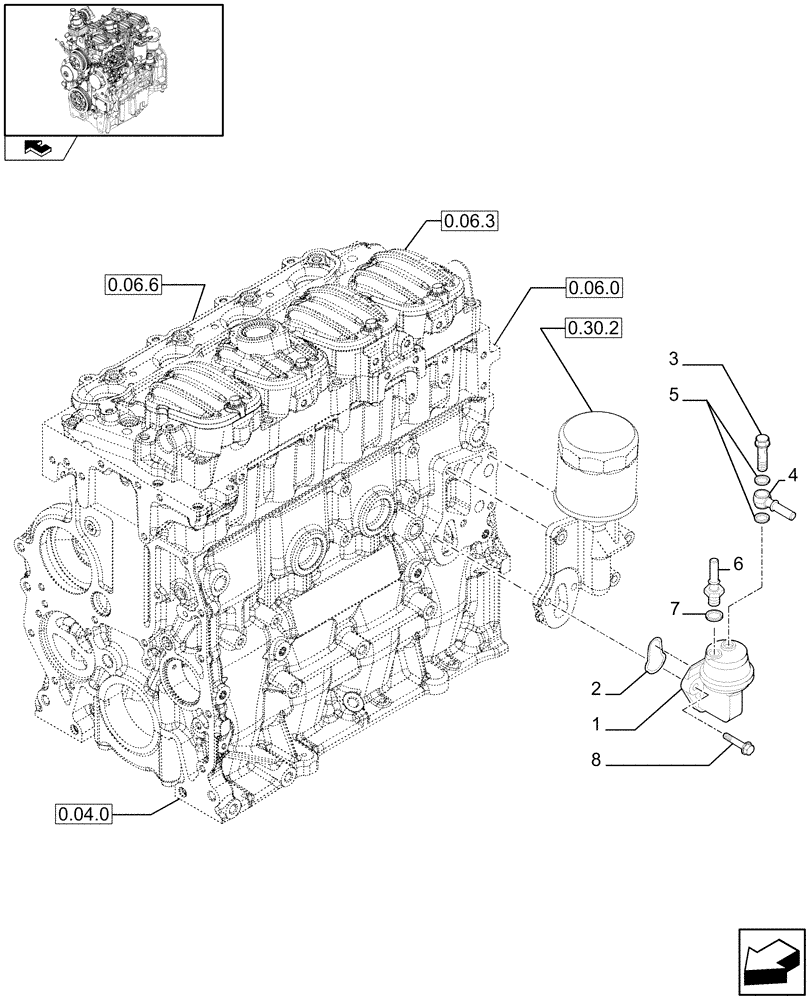 Схема запчастей Case IH FARMALL 60 - (0.20.1) - FUEL PUMP (01) - ENGINE