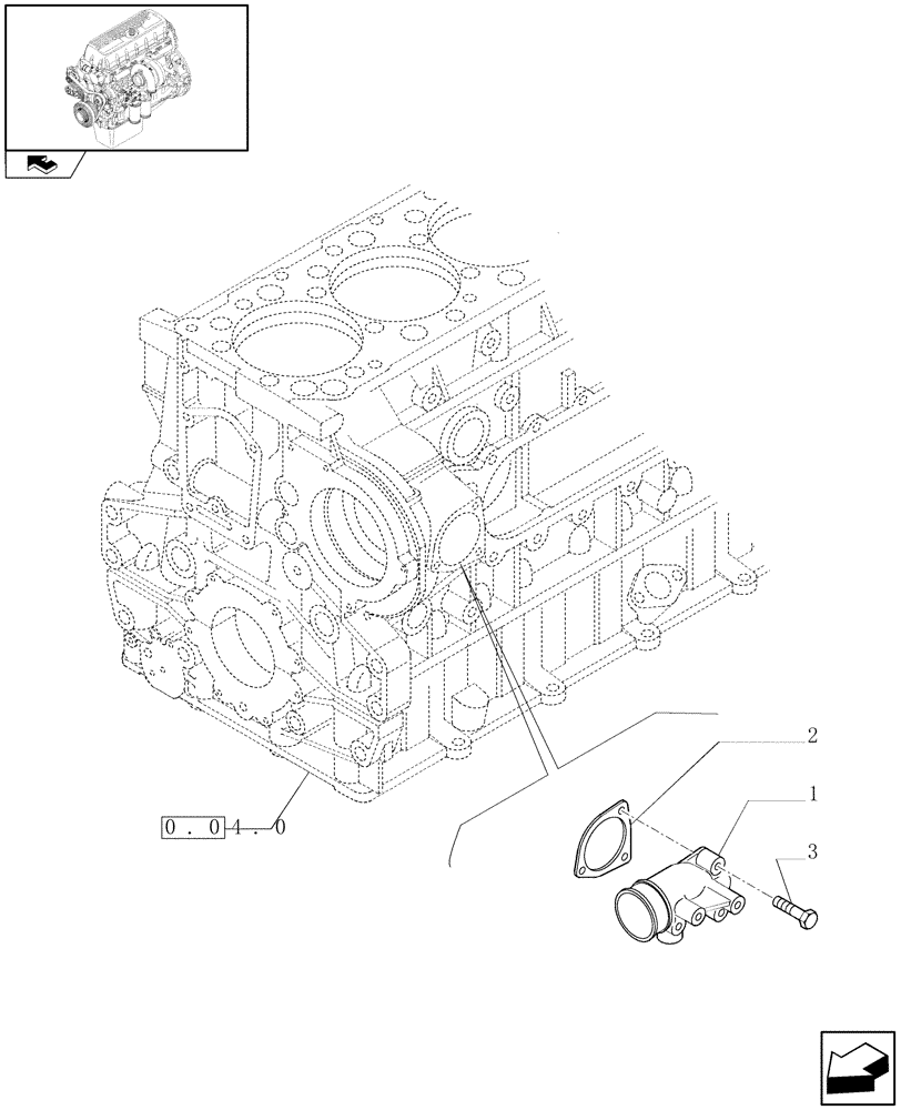 Схема запчастей Case IH F3AE0684P E909 - (0.32.3) - WATER PUMP PIPES (504061180) 