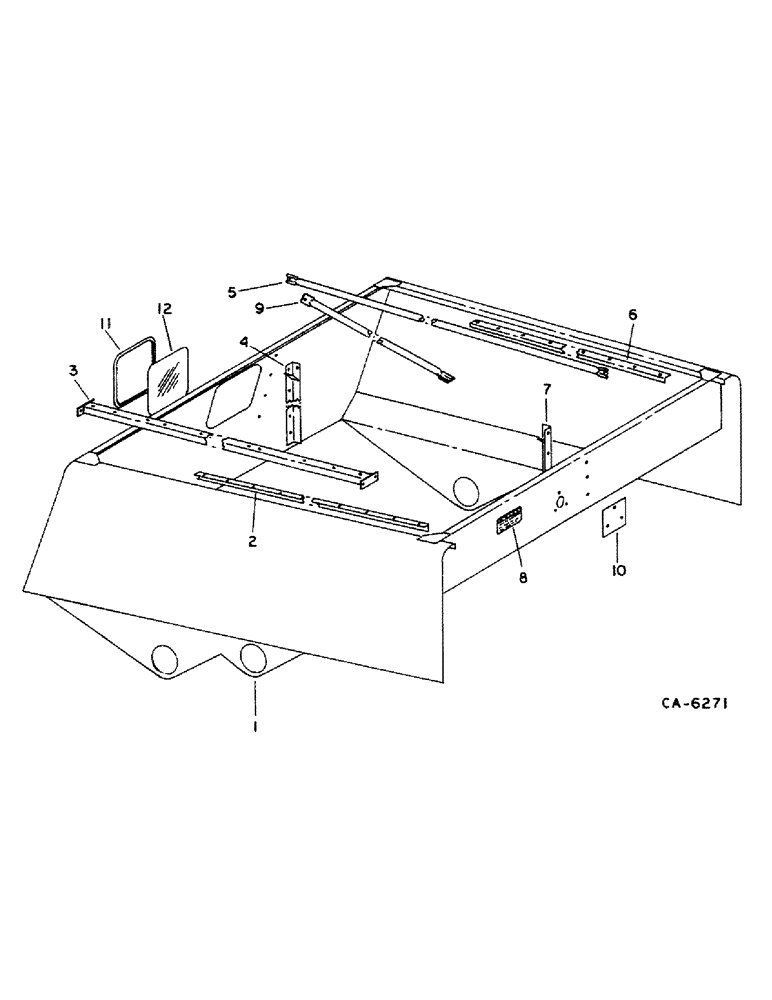 Схема запчастей Case IH 1482 - (26-01) - GRAIN TANK, GRAIN TANK Grain Tank