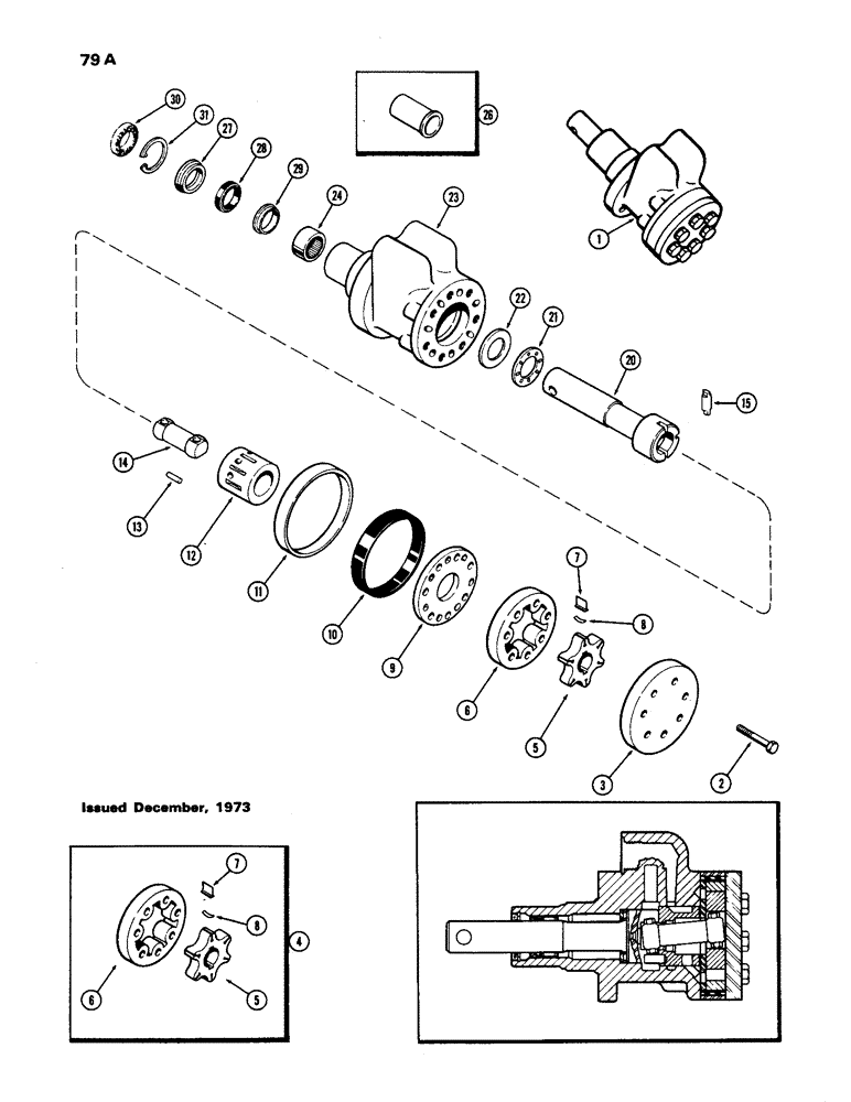 Схема запчастей Case IH 1170 - (079A) - A60202 STEERING HAND PUMP, WITH 18 TO 1 RATIO (05) - STEERING