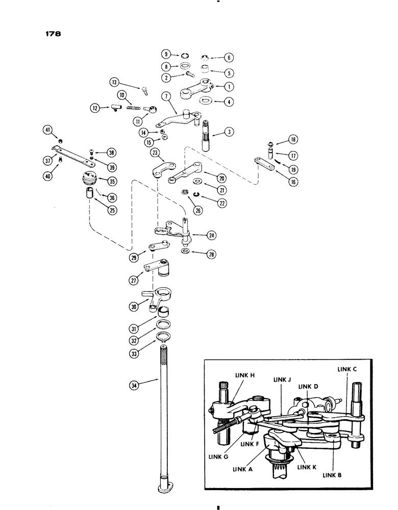 Схема запчастей Case IH 730 SERIES - (178) - DRAFT-O-MATIC UPPER SENSING (08) - HYDRAULICS