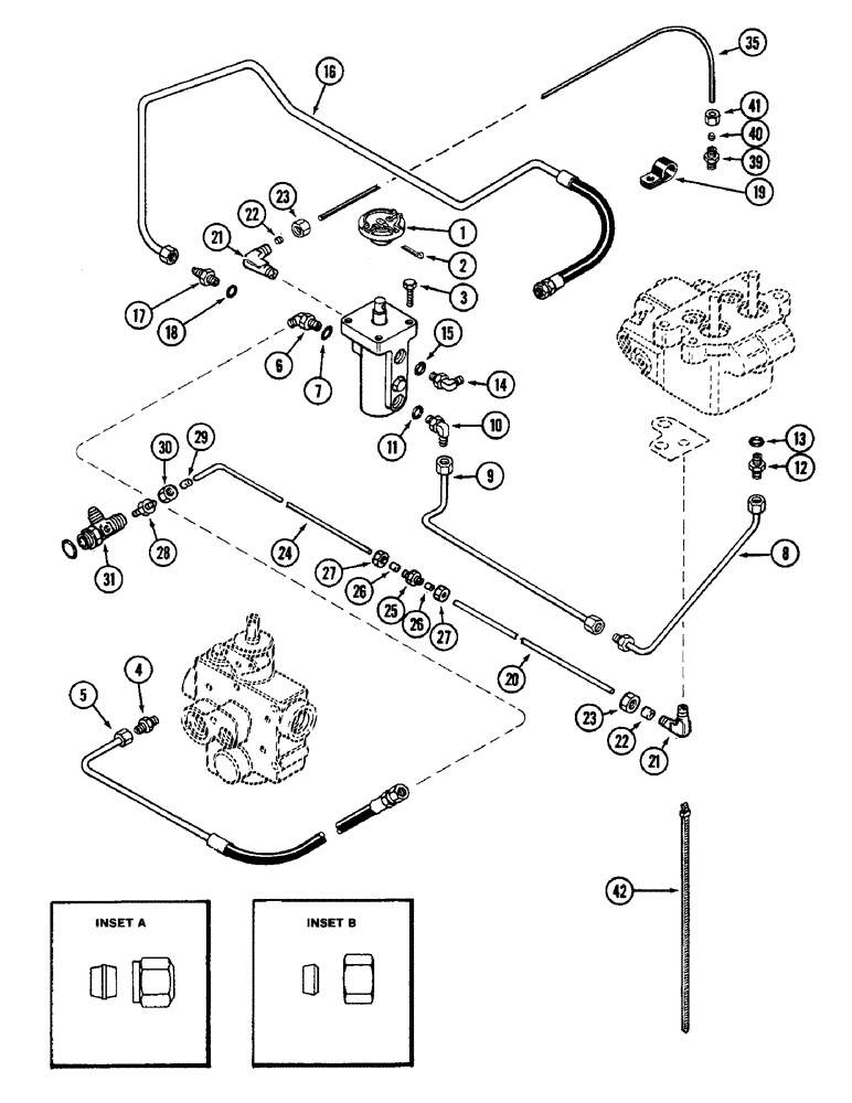 Схема запчастей Case IH 2090 - (7-344) - DIFFERENTIAL LOCK MECHANISM, TRANSMISSION SERIAL NUMBER 10211449 AND AFTER (07) - BRAKES