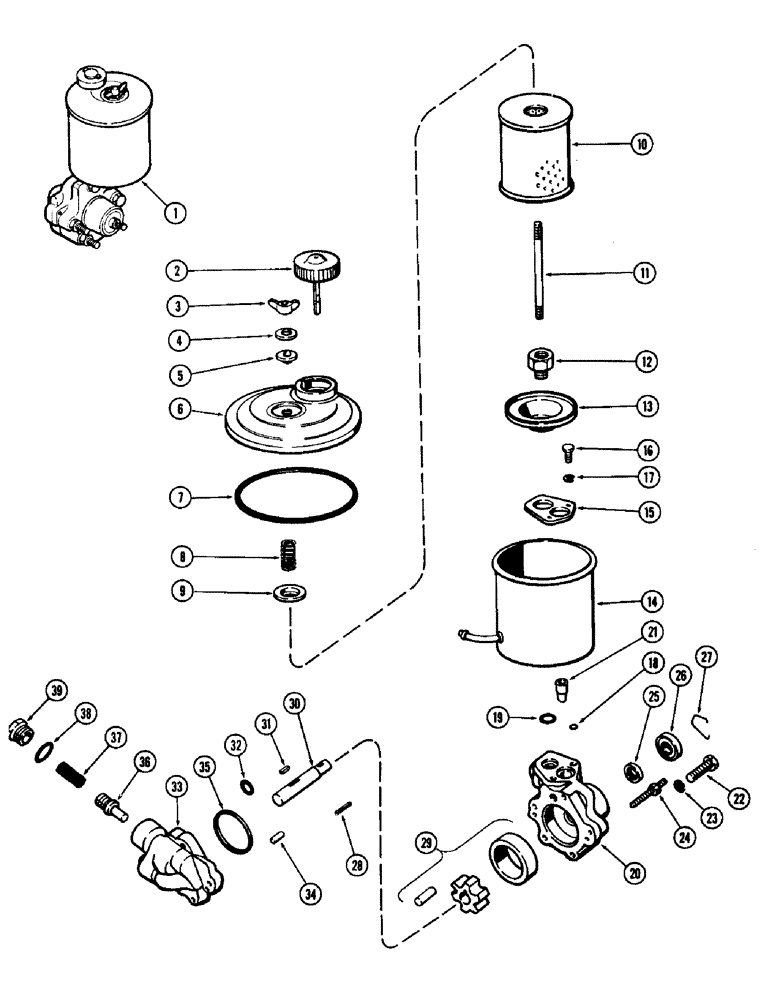 Схема запчастей Case IH 930-SERIES - (083A) - POWER STEERING PUMP (05) - STEERING