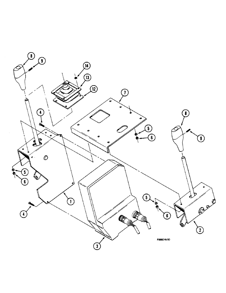 Схема запчастей Case IH 9150 - (6-032) - TRANSMISSION SHIFT CONTROLS, PRIOR TO P.I.N. JCB0002116 (06) - POWER TRAIN