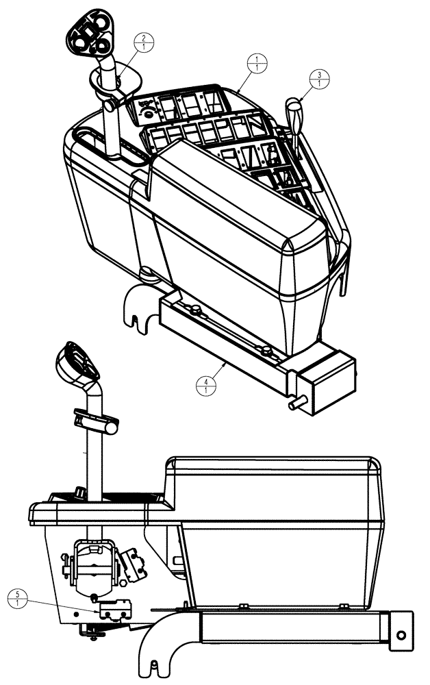 Схема запчастей Case IH SPX3320 - (01-049) - RH CONSOLE GROUP PACKAGE Cab Interior