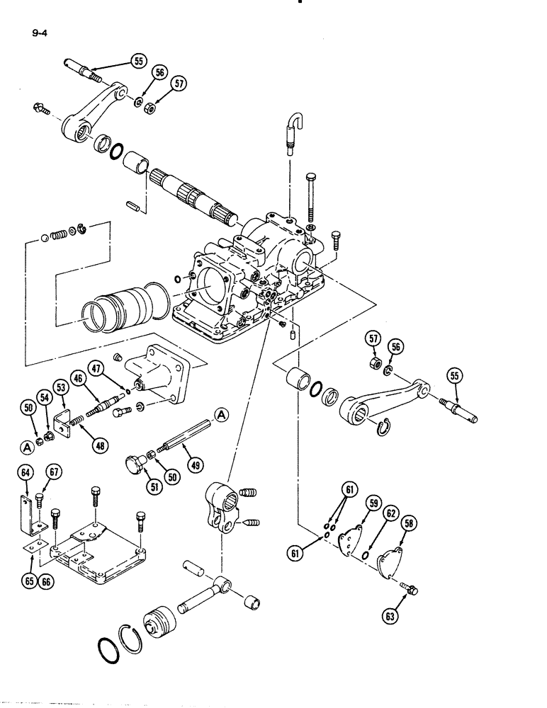 Схема запчастей Case IH 1140 - (9-04) - HITCH SYSTEM (09) - CHASSIS/ATTACHMENTS