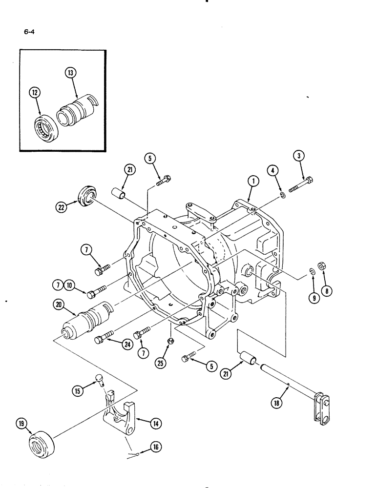 Схема запчастей Case IH 1130 - (6-04) - CLUTCH HOUSING (06) - POWER TRAIN