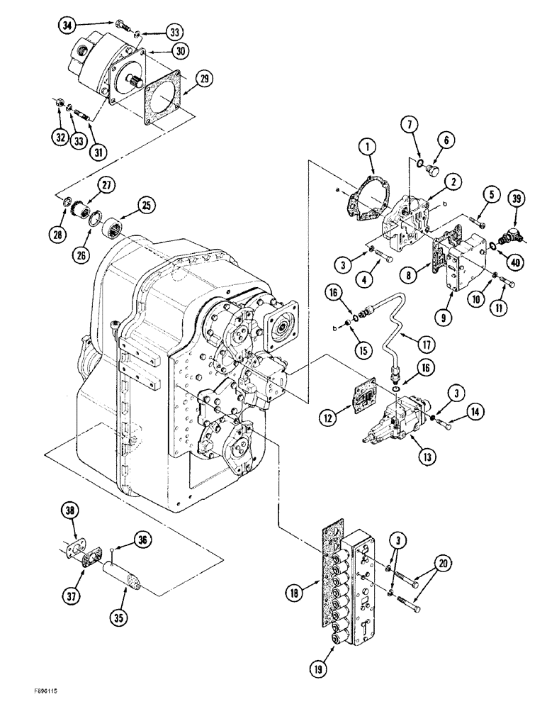 Схема запчастей Case IH 9310 - (6-004) - TRANSMISSION ASSEMBLY (06) - POWER TRAIN