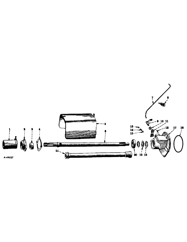 Схема запчастей Case IH 340 - (138) - REAR FRAME AND DRIVING MECHANISMS, POWER TAKE-OFF, TRANSMISSION DRIVE TYPE, INTERNATIONAL 330 Rear Frame & Driving Mechanisms