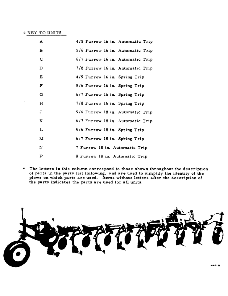 Схема запчастей Case IH 700 - (AK-01) - 700 TRAILING 