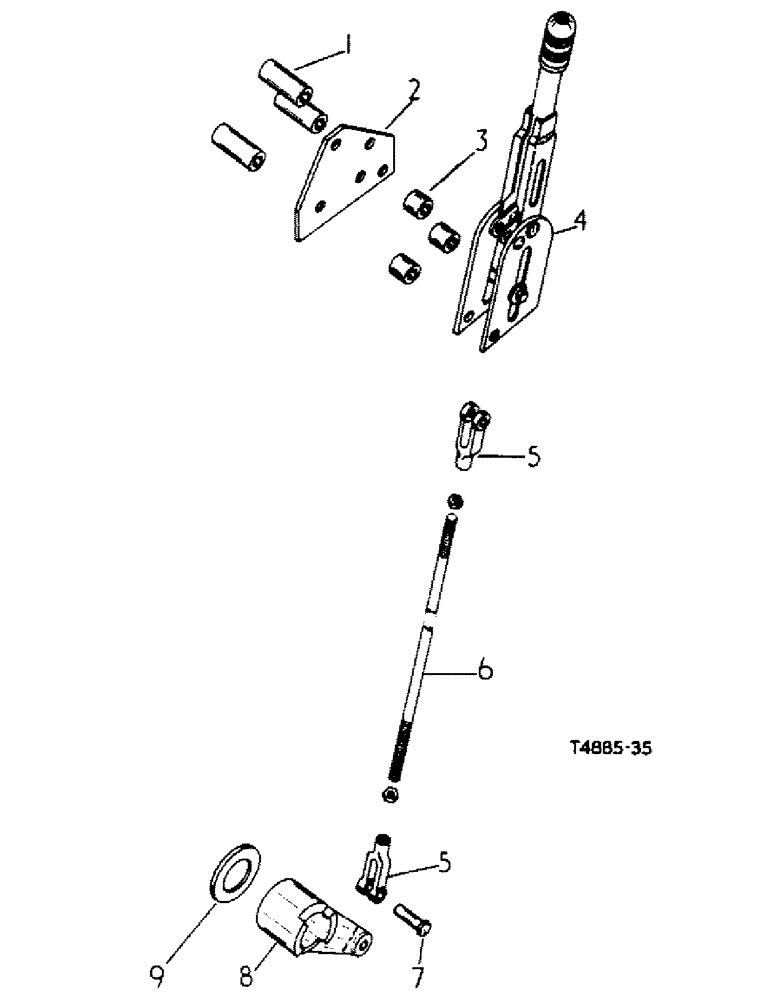 Схема запчастей Case IH 384 - (04-04) - BRAKES, HAND BRAKE LINKAGE (5.1) - BRAKES