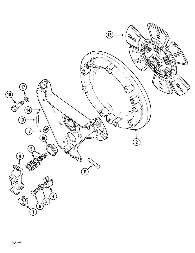 Схема запчастей Case IH 3220 - (6-002) - CLUTCH, LAYCOCK 11 INCH (06) - POWER TRAIN