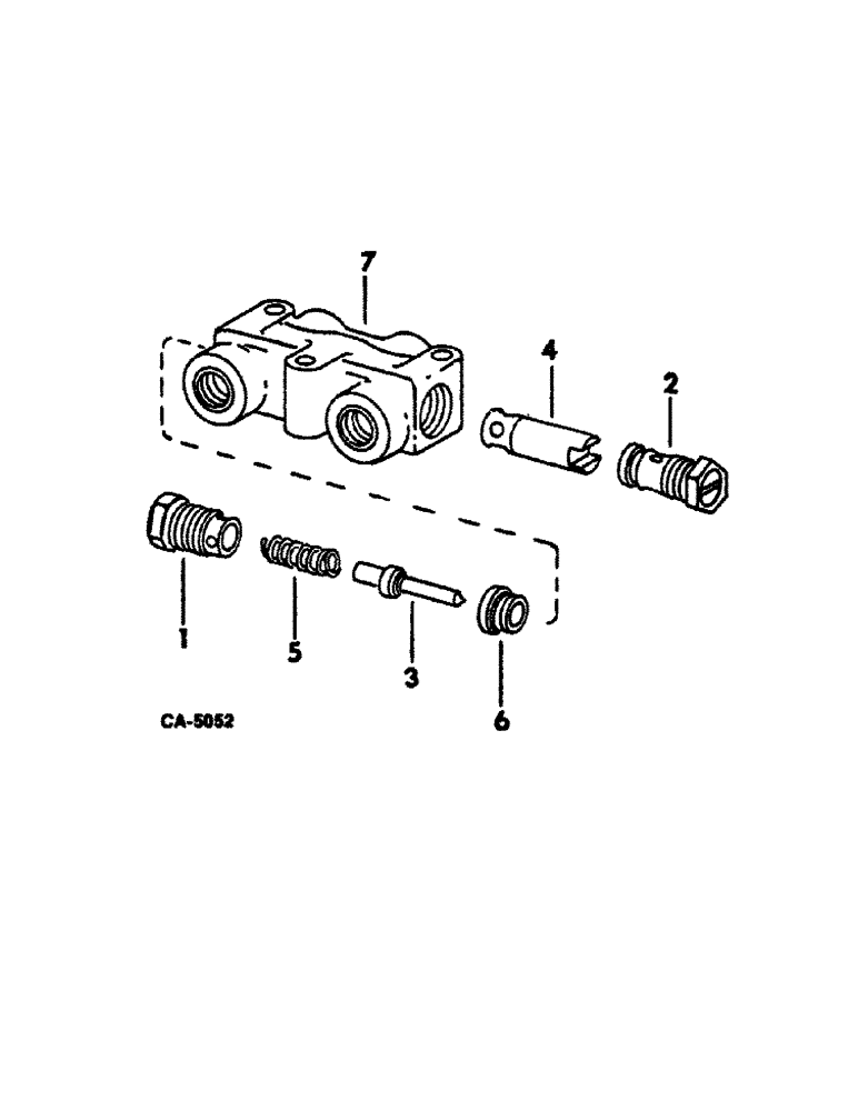 Схема запчастей Case IH 815 - (10-41) - HYDRAULICS, HEADER AUTOMATIC CONTROL VALVE, SERIAL NO. 19447 AND ABOVE (07) - HYDRAULICS