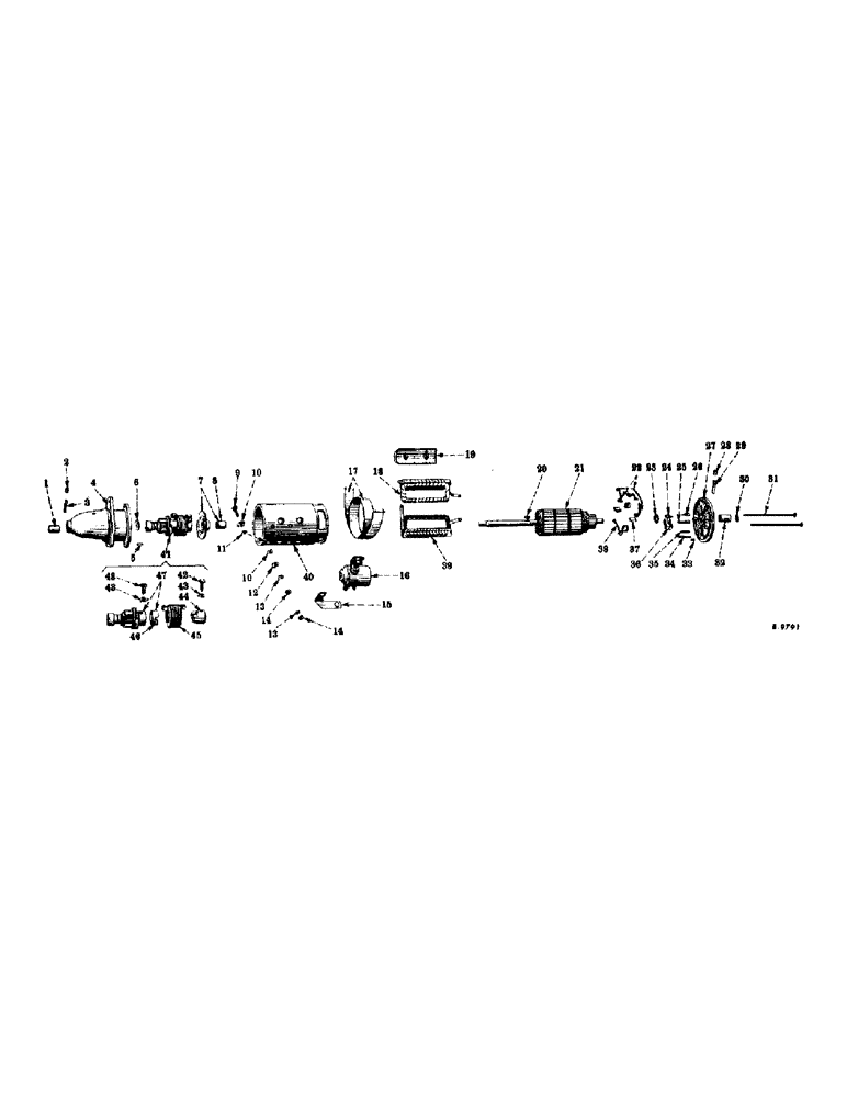 Схема запчастей Case IH 300 - (107) - ELECTRICAL SYSTEM, CARBURETED ENGINE, CRANKING MOTOR, DELCO-REMY, 12 VOLT (06) - ELECTRICAL SYSTEMS