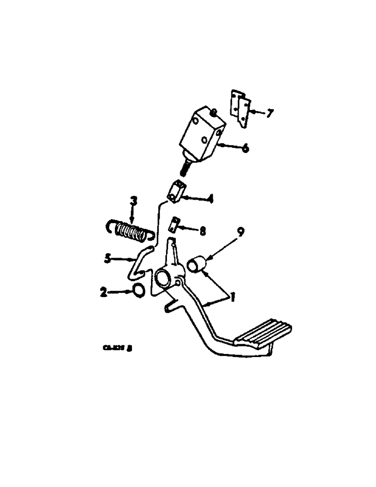 Схема запчастей Case IH 2400 - (07-42) - DRIVE TRAIN, FOOT-N-INCH CONTROLS (04) - Drive Train