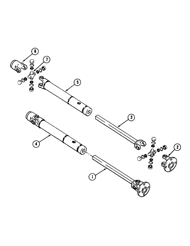 Схема запчастей Case IH 1075 - (032) - F37176 U-JOINT SHAFT, AUGER HEADER (58) - ATTACHMENTS/HEADERS