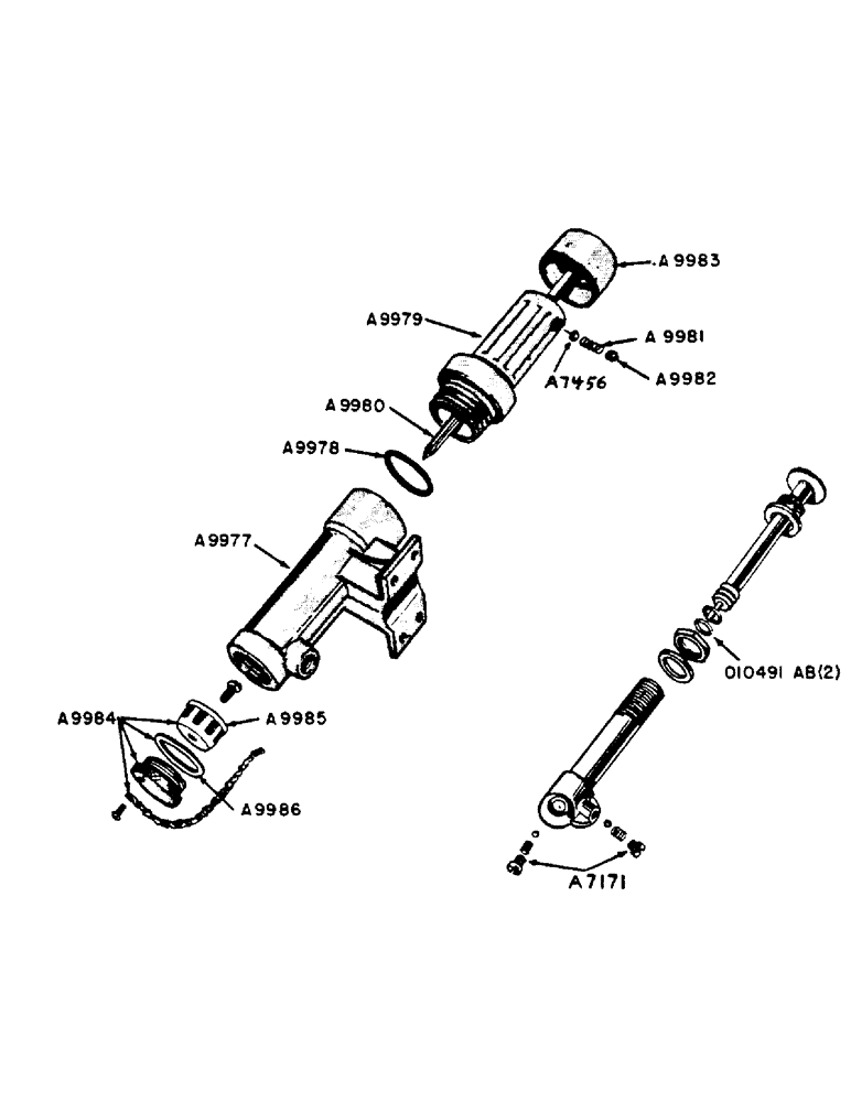 Схема запчастей Case IH 500-SERIES - (029) - PARTS FOR O10060AB DISPENSER AND O10061AB PUMP (02) - ENGINE