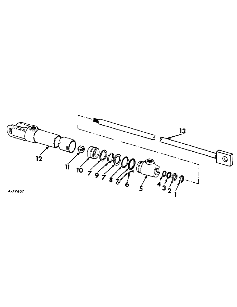 Схема запчастей Case IH 414 - (099) - BASKET DISTRIBUTOR ATTACHMENT, HYDRAULIC CYLINDER (35) - HYDRAULIC SYSTEMS