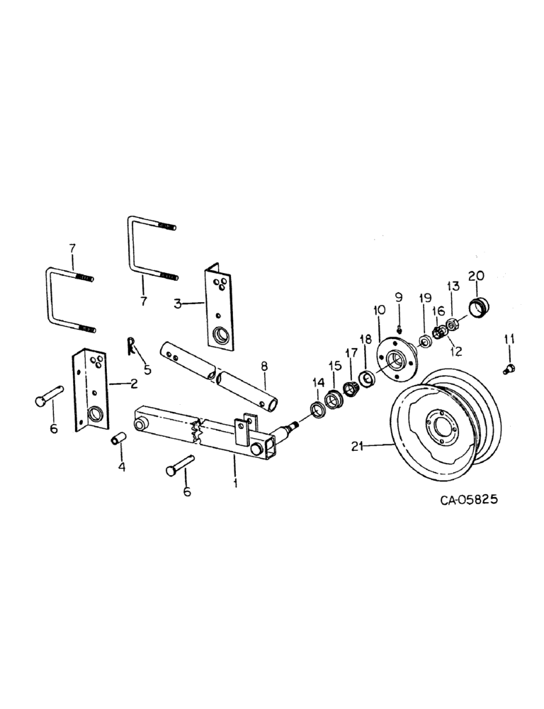 Схема запчастей Case IH 133 - (A-33) - QUICK ADJUSTABLE CARRYING WHEEL (09) - CHASSIS