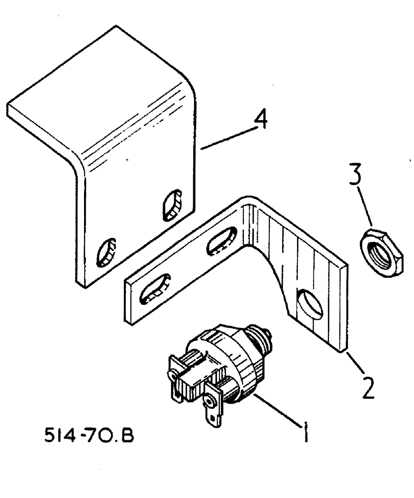 Схема запчастей Case IH 885 - (08-004) - NEUTRAL SAFETY SWITCH - UP TO 885/2000 (06) - ELECTRICAL