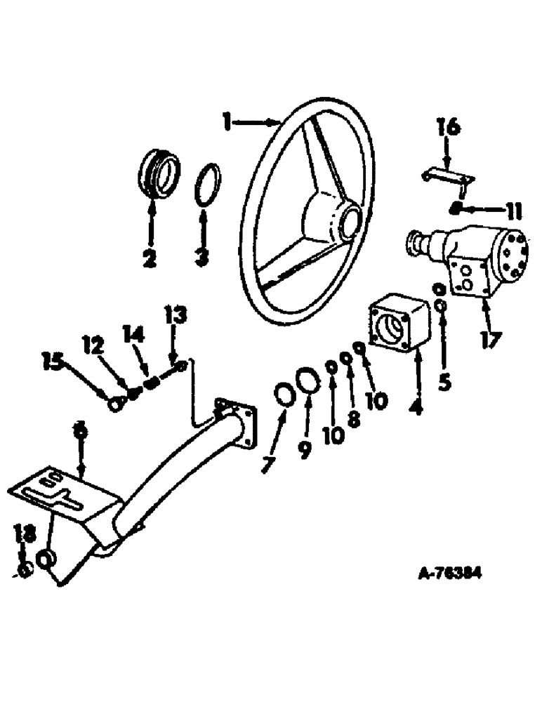 Схема запчастей Case IH 915 - (05-1) - STEERING, STEERING WHEEL (04) - STEERING