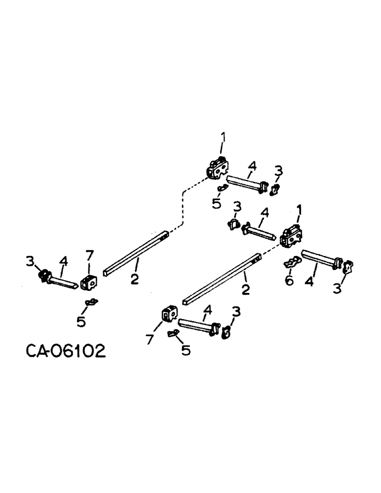 Схема запчастей Case IH 80 - (B-04) - TOOL BAR LINKAGE (09) - CHASSIS