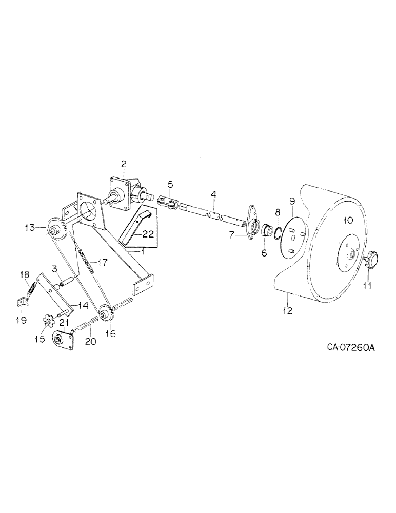 Схема запчастей Case IH 800 - (07-12) - SEED HANDLING, SEED DRUM DRIVE, UNITS A THRU E, H, J, S, U, V, W, X, Y AND Z, ONE PER MODULE (09) - CHASSIS/ATTACHMENTS