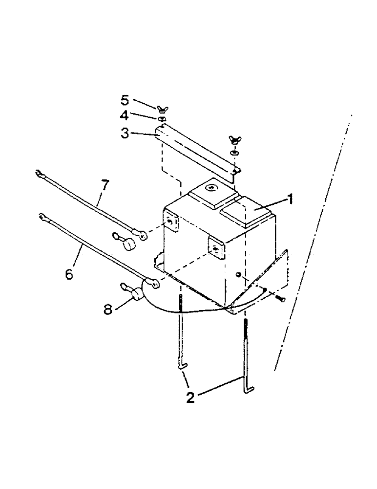 Схема запчастей Case IH 1600 - (21) - BATTERY ASSEMBLY 