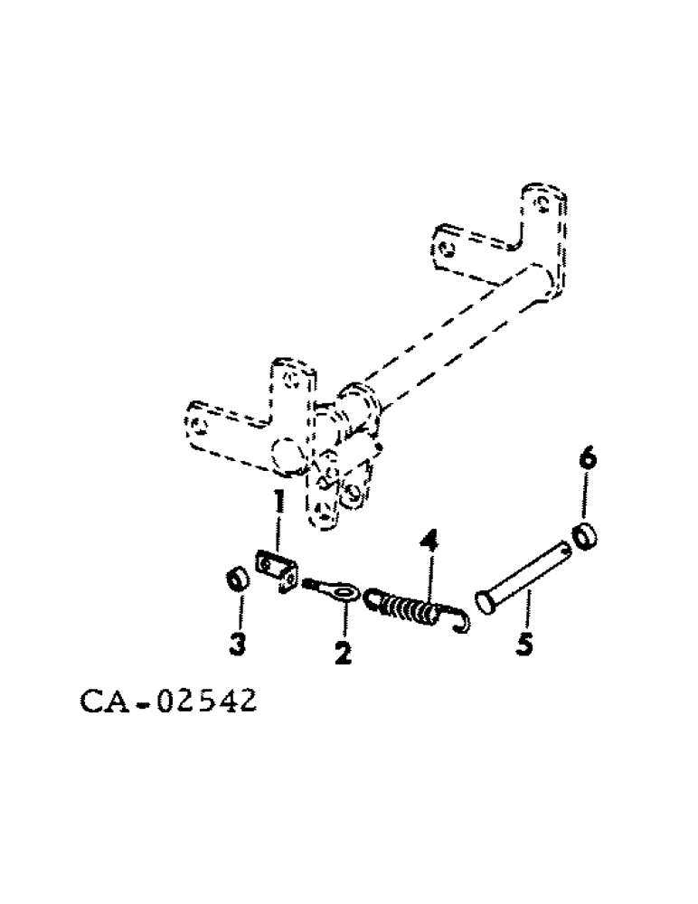 Схема запчастей Case IH 154 - (10-03) - HYDRAULICS, LIFT RETURN ASSIST SPRING, FOR HYDRAULIC LIFT OR THREE POINT HITCH ATTACHMENTS (07) - HYDRAULICS