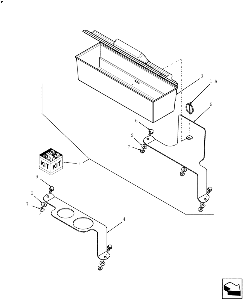 Схема запчастей Case IH FARMALL 45 - (10.12) - TOOLBOX KIT FOR 12X12 GEAR - 710990046 (10) - OPERATORS PLATFORM/CAB