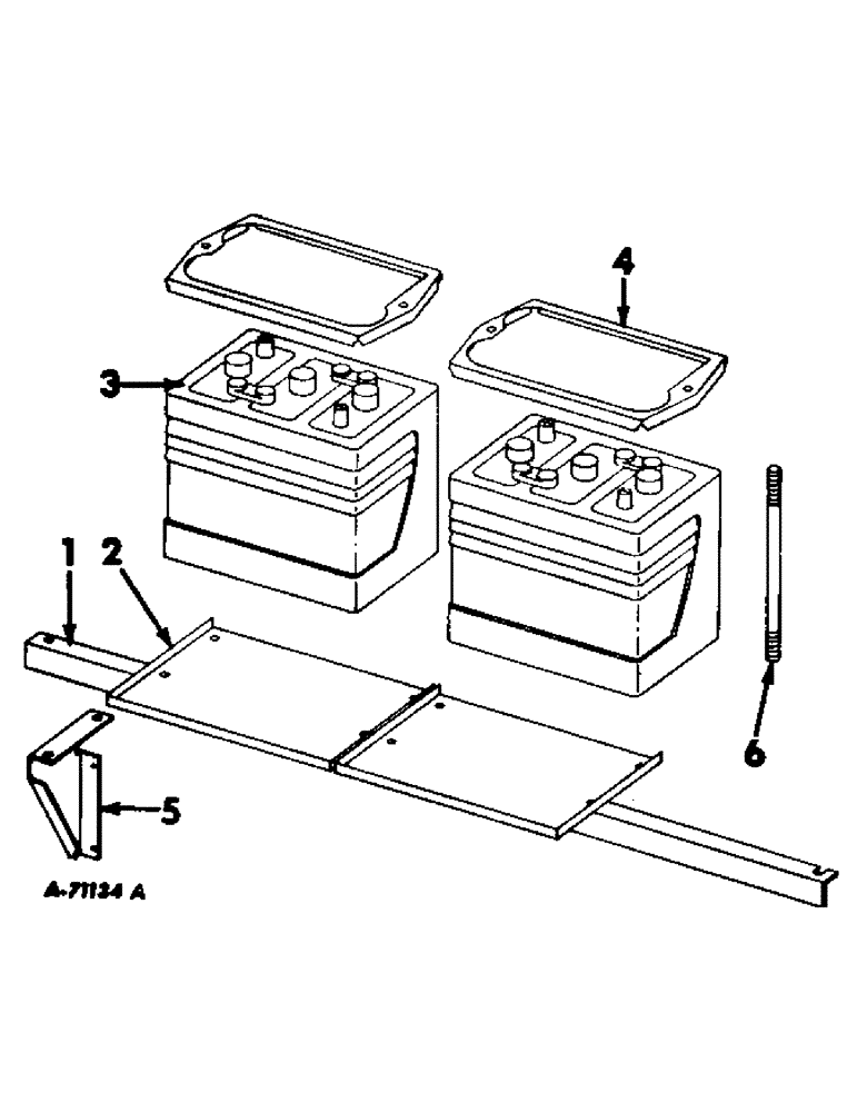 Схема запчастей Case IH 503 - (414) - D-301 ENGINE 3-13/16 X 4.390, BATTERY, COVER AND SUPPORTS (10) - ENGINE