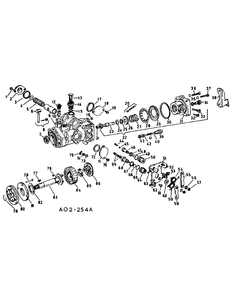 Схема запчастей Case IH 385 - (12-28) - POWER, FUEL INJECTION PUMP, BOSCH INJECTION C.R. PUMP Power