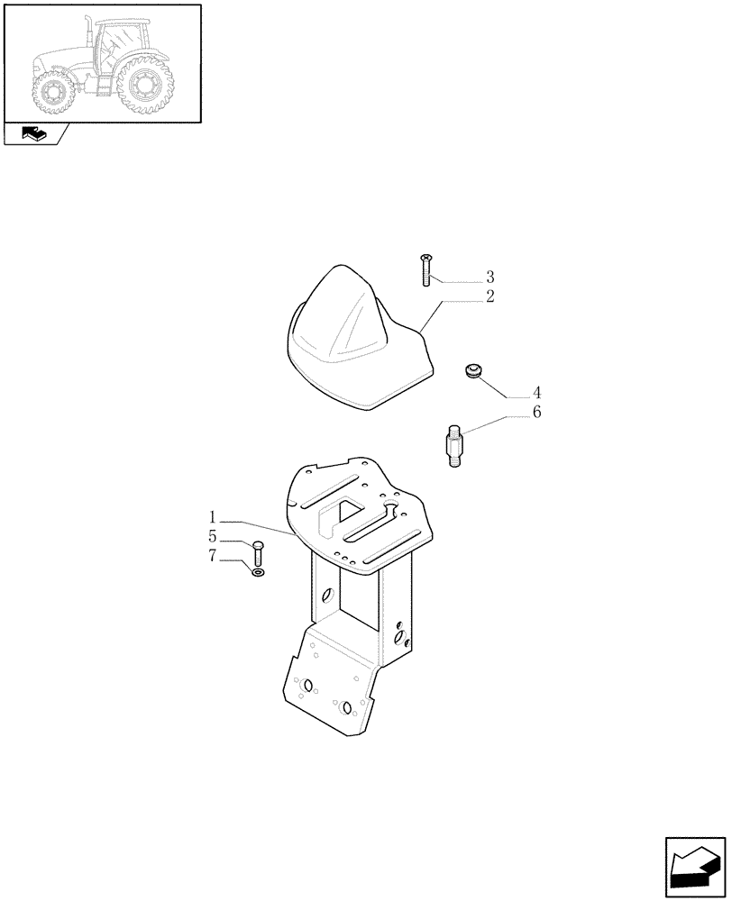 Схема запчастей Case IH PUMA 155 - (1.96.0) - GEARSHIFT SUPPORT (10) - OPERATORS PLATFORM/CAB