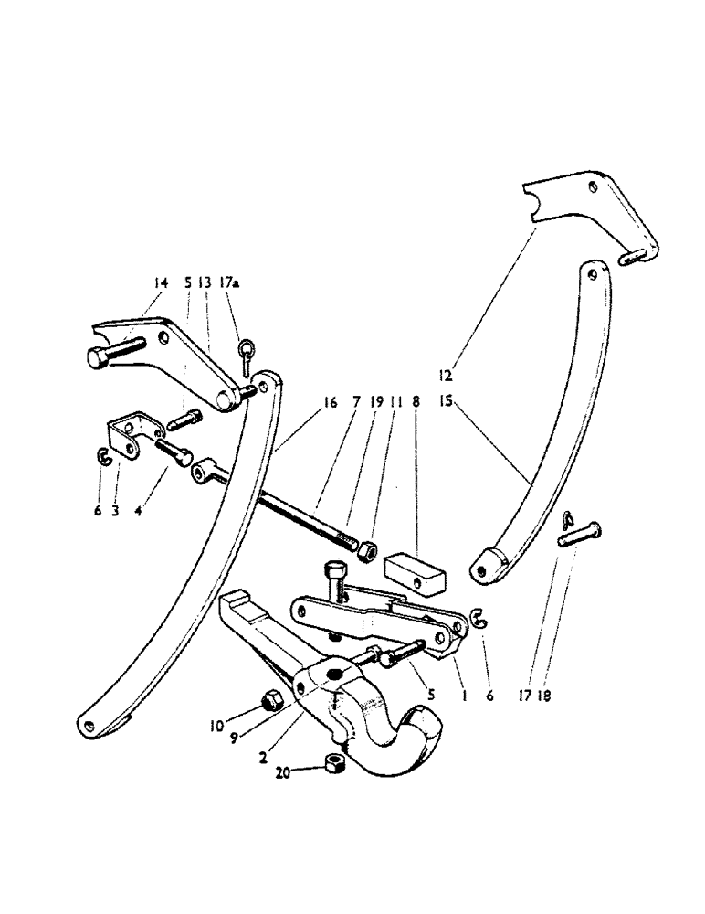 Схема запчастей Case IH 990A - (73) - PICK-UP HITCH, U385, TO TRACTOR 476324 Drawbars & Hitches