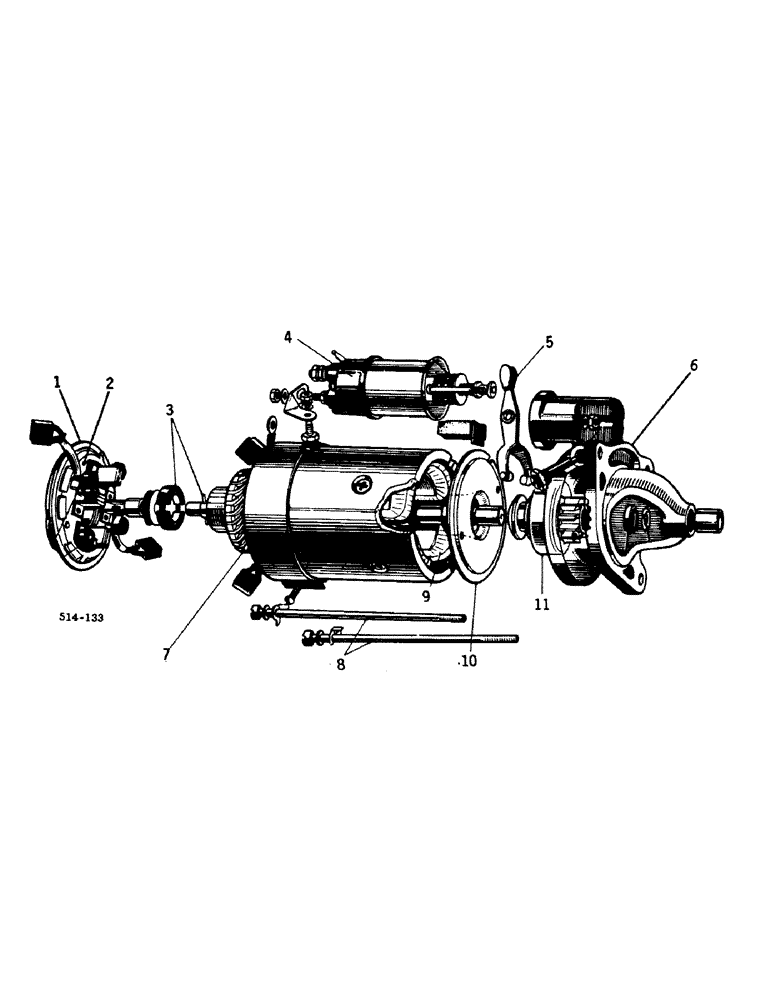 Схема запчастей Case IH 385 - (08-05) - ELECTRICAL, CRANKING MOTOR, LUCAS (06) - ELECTRICAL