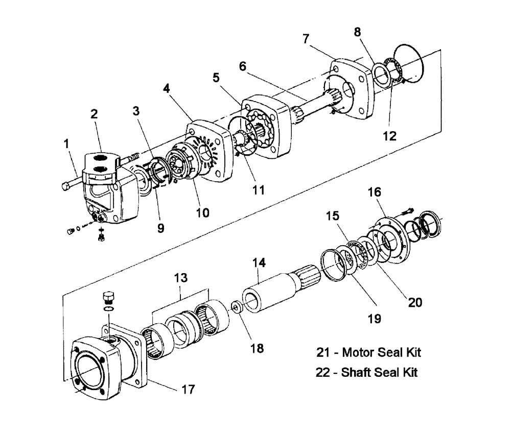 Схема запчастей Case IH 7700 - (B03.08[01]) - Hydraulic Motor {10000 Char-lynn: 40 cu.in.} (35) - HYDRAULIC SYSTEMS