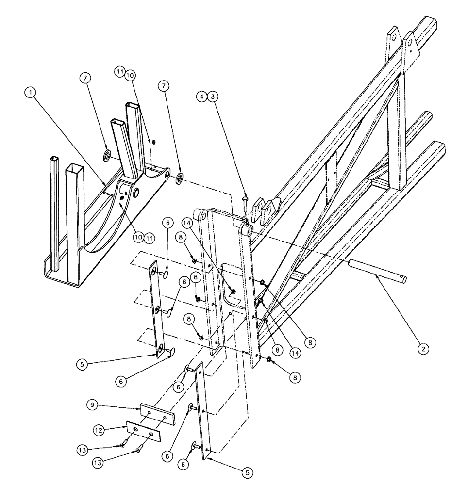 Схема запчастей Case IH SPX4410 - (08-008) - 100 OUTER BOOM ASSEMBLY, LH (09) - BOOMS