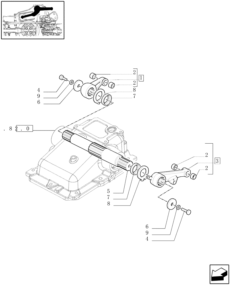 Схема запчастей Case IH MXU135 - (1.82.8[02]) - LIFTER, ROCK SHAFT AND ASSOCCIATES (07) - HYDRAULIC SYSTEM