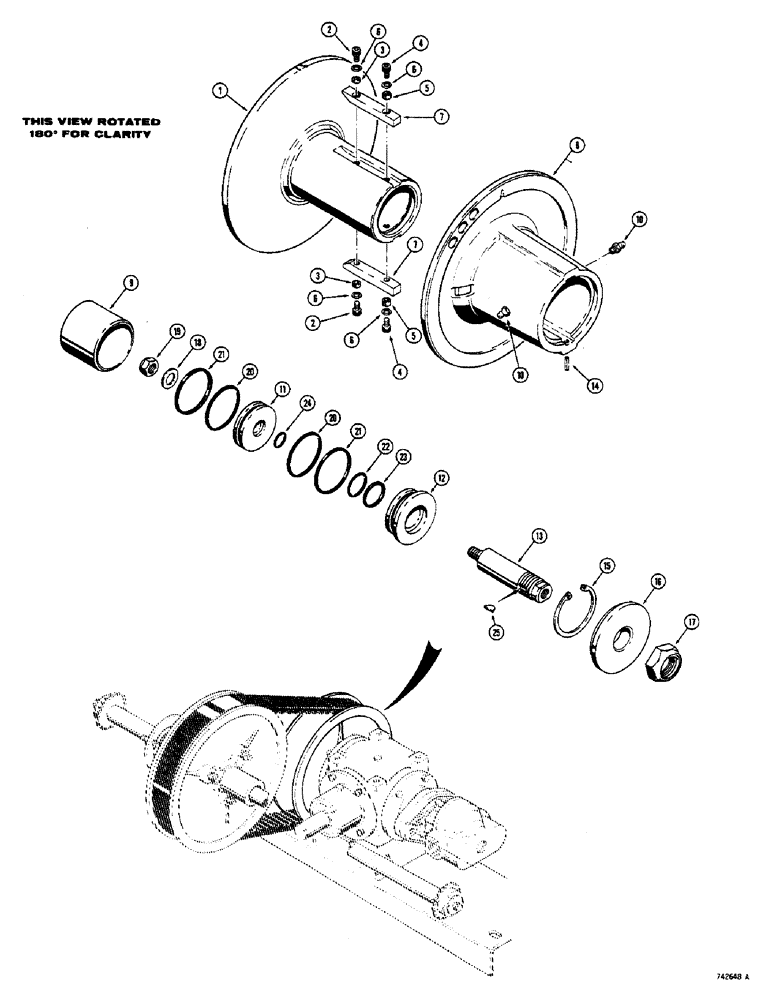 Схема запчастей Case IH 1500-SERIES - (041C) - 9" VARIABLE SPEED DRIVE ASSEMBLY, FOR IDENTIFICATION: ITEM 13 IS 4-9/16 INCHES LONG (14) - MAIN GEARBOX & DRIVE