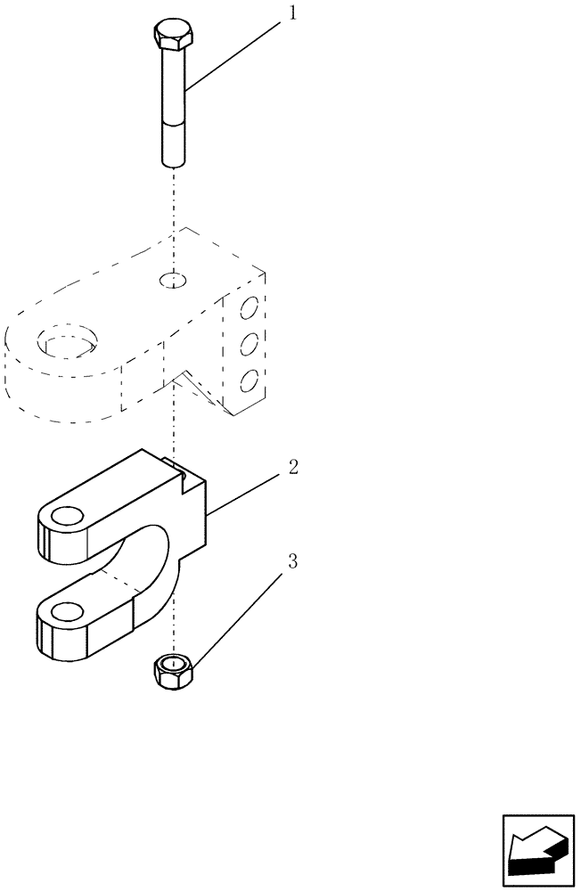 Схема запчастей Case IH SRX160 - (E.20.A[02]) - OPTION - CLEVIS FOR PERFECT HITCH E - Body and Structure