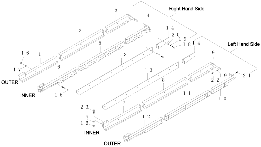 Схема запчастей Case IH A7700 - (A10.02[01]) - Chain Guides and Guards {Track Frame 7700} (04) - STEERING