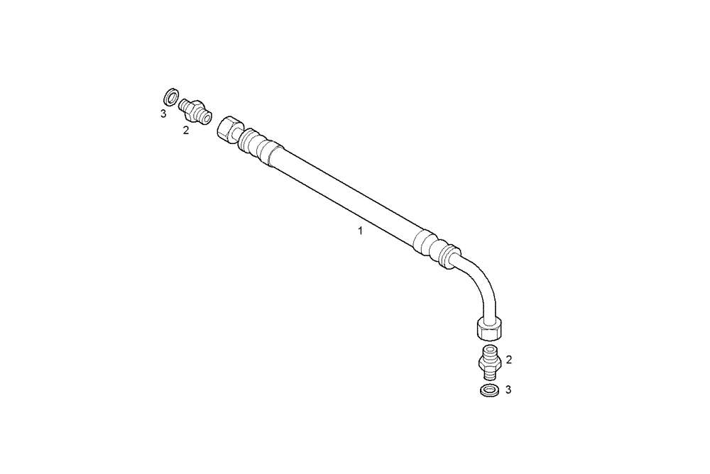 Схема запчастей Case IH F3CE0684E E004 - (2565.002) - OIL DELIVERY LINE - TURBOCOMPOUND [FROM # 136194] 