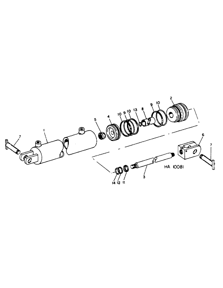 Схема запчастей Case IH 5000 - (L-21) - HYDRAULIC CYLINDERS, HYDRAULIC CYLINDER, ALCO, 4 X 48 DOUBLE ACTING 