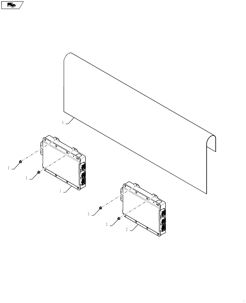 Схема запчастей Case IH MX215 - (04-06) - MODULES- CHASSIS (04) - ELECTRICAL SYSTEMS