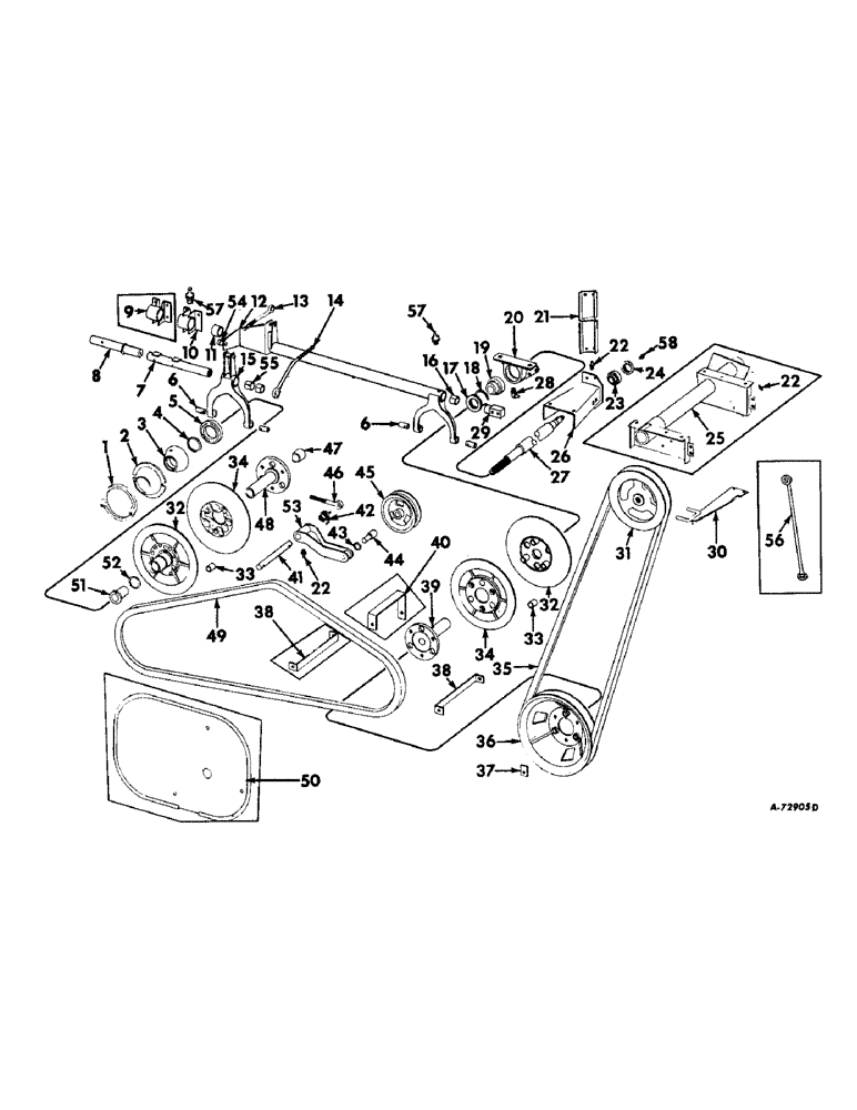 Схема запчастей Case IH 403 - (124) - PROPULSION VARIABLE SPEED AND JACKSHAFT AND DRIVE (16) - TRACTION VARIATOR