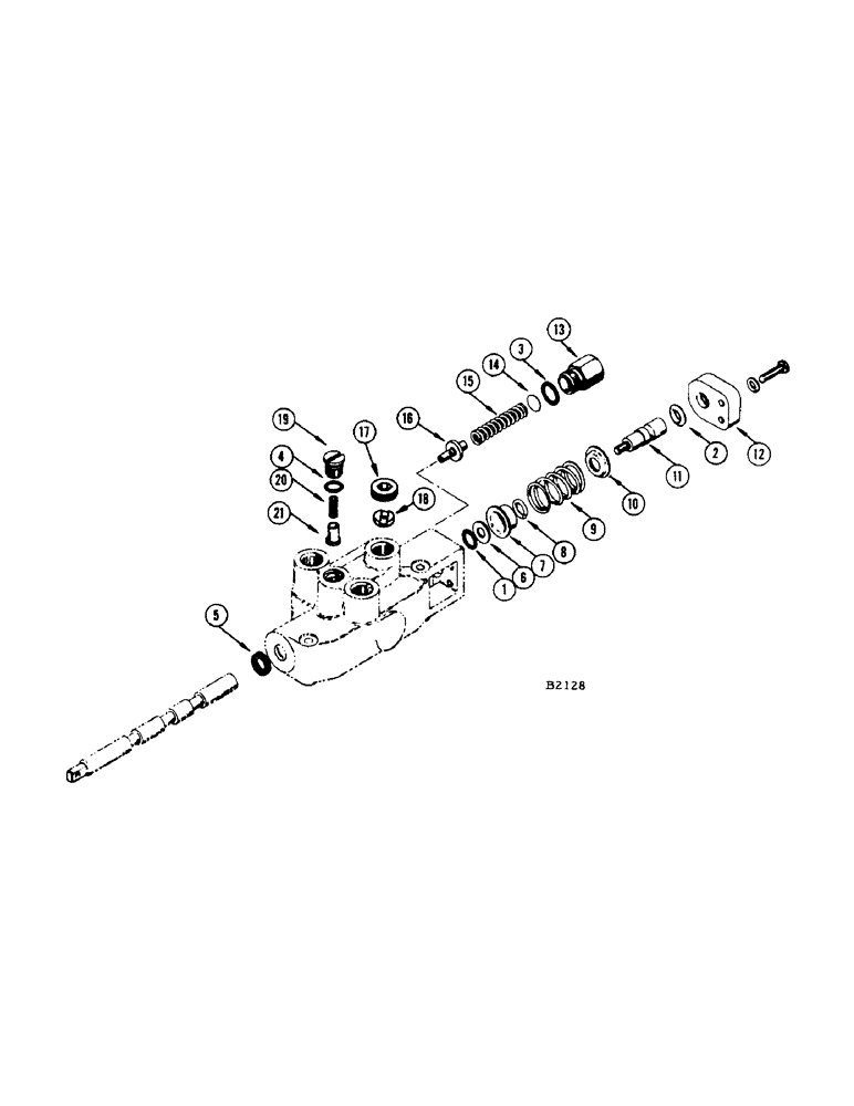 Схема запчастей Case IH 1150 - (038) - PARTS FOR FHO42804 HYDRAULIC VALVE (35) - HYDRAULIC SYSTEMS