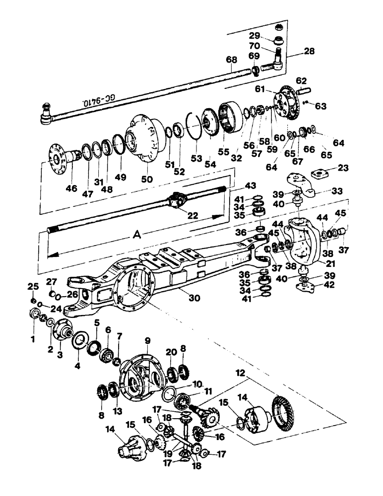 Схема запчастей Case IH 844 - (2B15) - FRONT AXLE APL - 1551 (04) - Drive Train