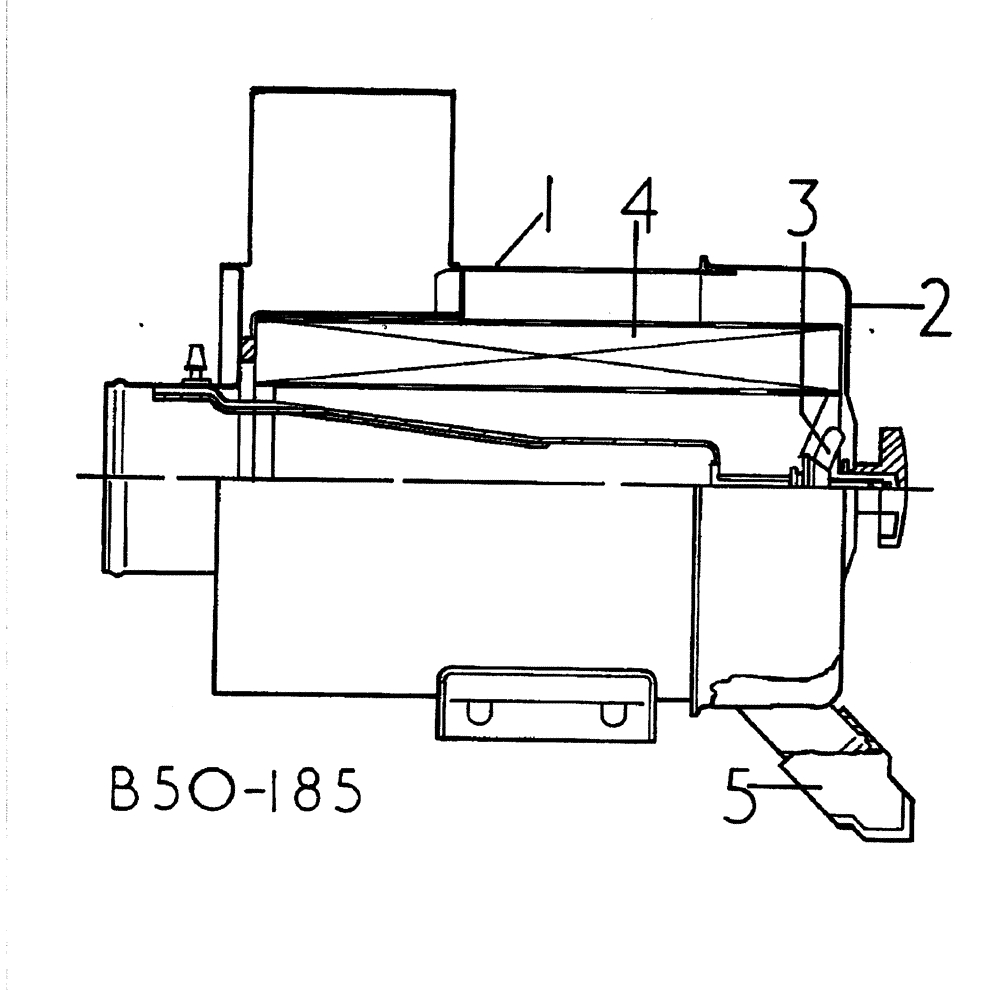 Схема запчастей Case IH 885 - (12-004) - AIR CLEANER - COOPER - Power